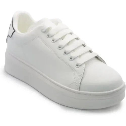 Weiße Ledersneaker Modell Gacam00011 , Herren, Größe: 41 EU - Gaëlle Paris - Modalova