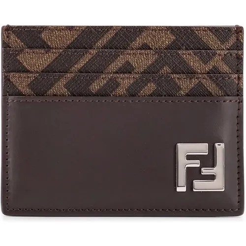 Stylish Card Holder with Multiple Compartments , male, Sizes: ONE SIZE - Fendi - Modalova