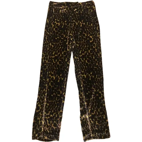 Wide Trousers, female, , Size: S Animal Print Tercio Pants - Masscob - Modalova