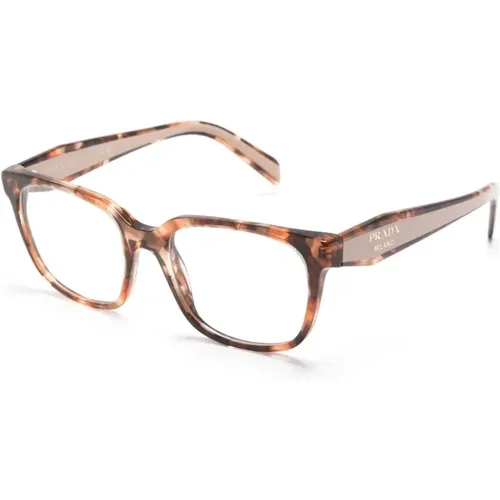 Braun/Havanna Optische Brille , Damen, Größe: 52 MM - Prada - Modalova