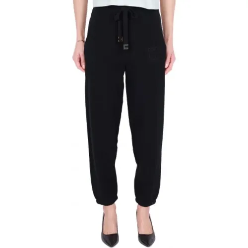 Sweatpants , female, Sizes: L, M - Elisabetta Franchi - Modalova