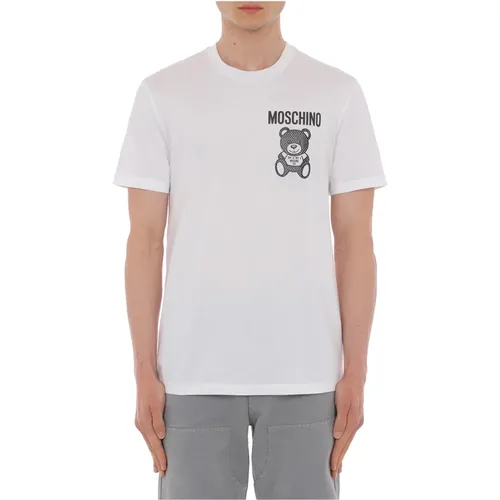 Weiße T-Shirts und Polos Moschino - Moschino - Modalova