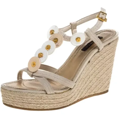 Pre-owned Canvas sandals - Louis Vuitton Vintage - Modalova