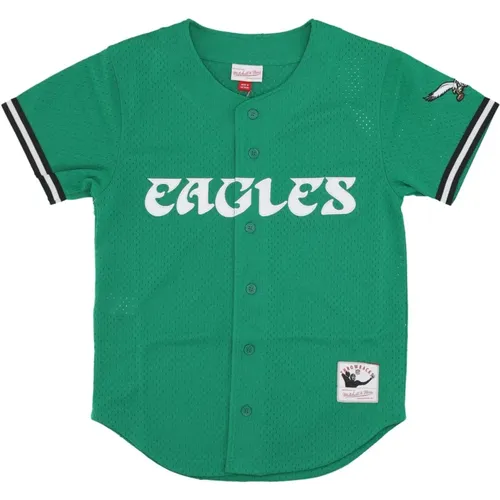 Sportswear, male, , Size: L NFL Philadelphia Eagles Mesh Tunic - Mitchell & Ness - Modalova