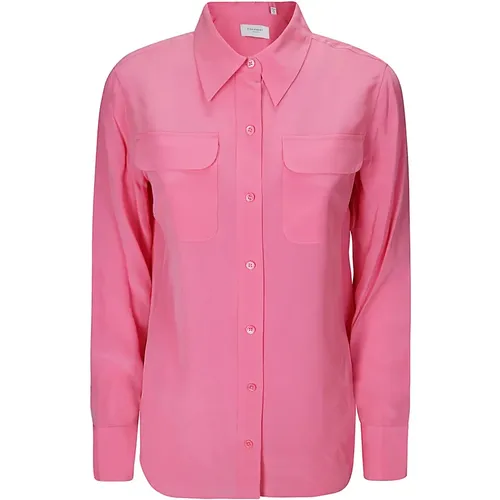 Slim Signature Shirt , female, Sizes: L, M - Equipment - Modalova