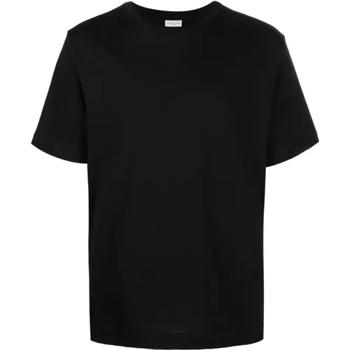 Modernes Schwarzes T-Shirt Upgrade , Herren, Größe: S - Dries Van Noten - Modalova