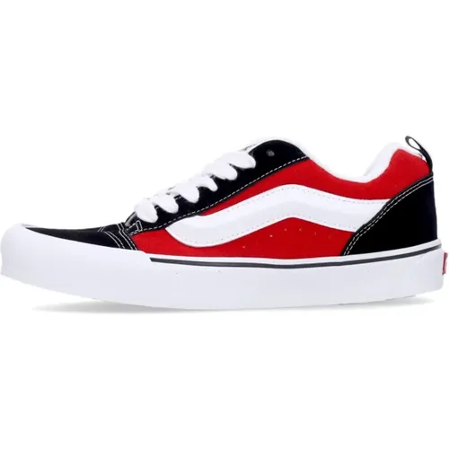Rot/Weißer Niedriger Skool Sneaker , Herren, Größe: 41 EU - Vans - Modalova