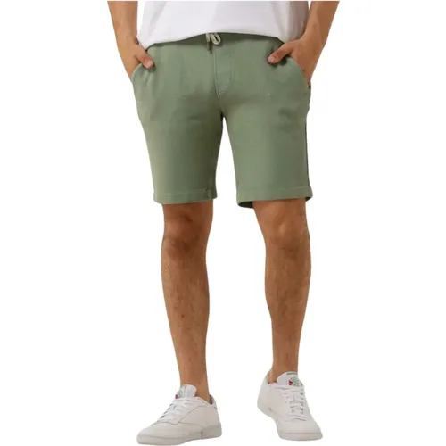 Grüne Chino Shorts Waffel Struktur - Cast Iron - Modalova