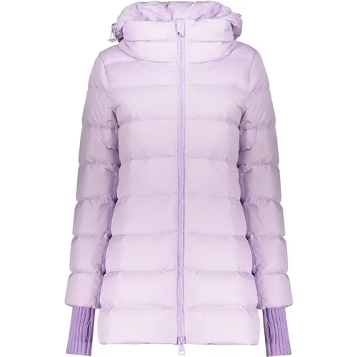 Down Jackets, female, , Size: 2XS Down Jacket with Knit Inserts - Herno - Modalova