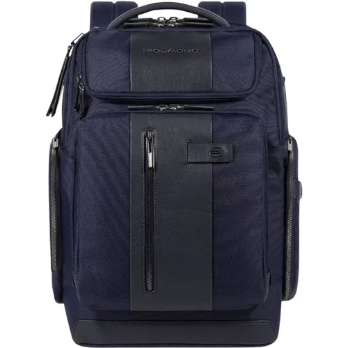Blauer Bucket Bag & Rucksack , Herren, Größe: ONE Size - Piquadro - Modalova