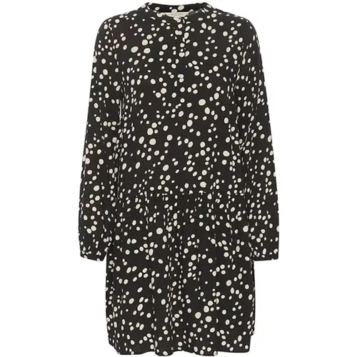 Dot Print Dress with Puffed Sleeves , female, Sizes: 3XL, 2XS - Part Two - Modalova