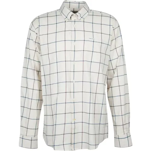 Men`s Dunmore Shirt , male, Sizes: L - Barbour - Modalova