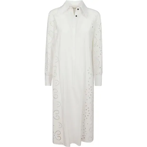 Sangallo Cotton Blend Dress , female, Sizes: 2XS, XS, S - Liviana Conti - Modalova
