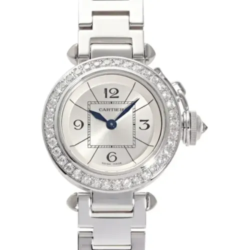 Pre-owned Watches, female, , Size: ONE SIZE Pre-owned White Gold watches - Cartier Vintage - Modalova