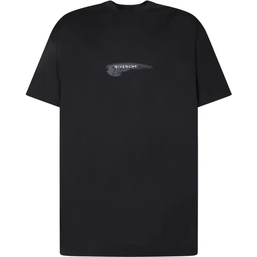 Schwarze T-Shirts & Polos Aw24 , Herren, Größe: S - Givenchy - Modalova