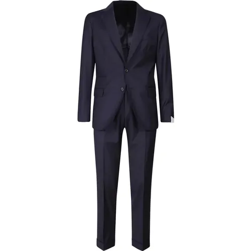 Single Breasted Suits, male, , Size: XL Contemporary Wool Suit with 3 Buttons - Eleventy - Modalova