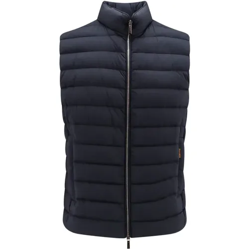 Blue Jackets & Coats with Zipper Closure , male, Sizes: M - Moorer - Modalova