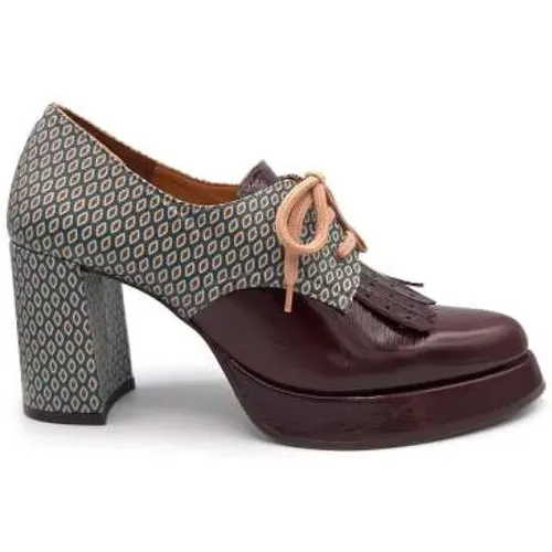 Geometric Print Lace-up Shoe , female, Sizes: 2 UK - Chie Mihara - Modalova