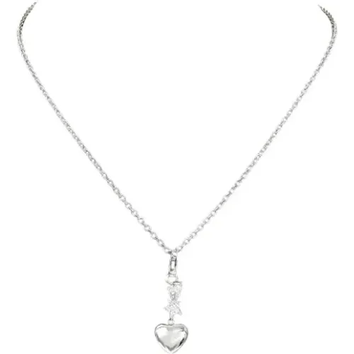 Pre-owned White Gold necklaces , female, Sizes: ONE SIZE - Chanel Vintage - Modalova