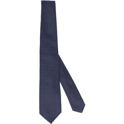 Ties, male, , Size: ONE SIZE Handmade Silk Tie with Seven Folds - Kiton - Modalova