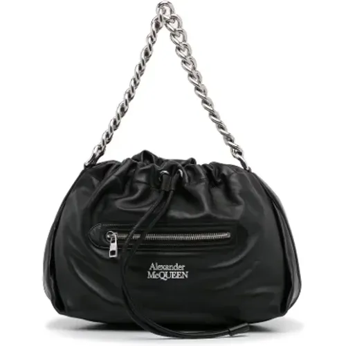 Pre-owned Leather shoulder-bags , female, Sizes: ONE SIZE - Alexander McQueen Pre-owned - Modalova