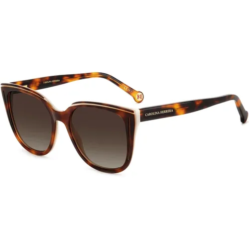 Sunglasses HER 0144/S,Black Nude Sunglasses with Dark Grey Shaded Lenses - Carolina Herrera - Modalova