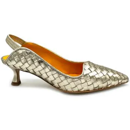 Pumps, female, , Size: 5 US Woven Leather Slingback Sandals - Mara Bini - Modalova