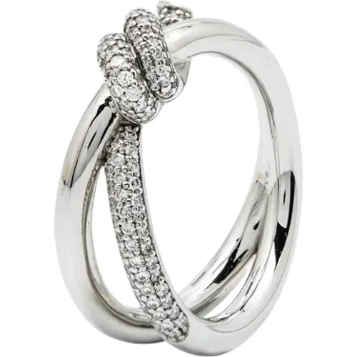 Pre-owned Jewellery, female, , Size: ONE SIZE Pre-owned White Gold rings - Tiffany & Co. Pre-owned - Modalova