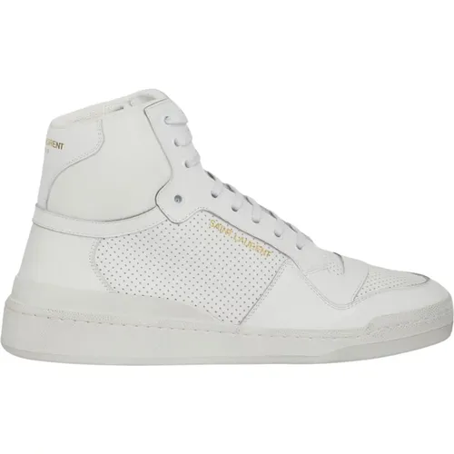 Perforated Sneakers with Worn-Out Effect , male, Sizes: 6 UK - Saint Laurent - Modalova