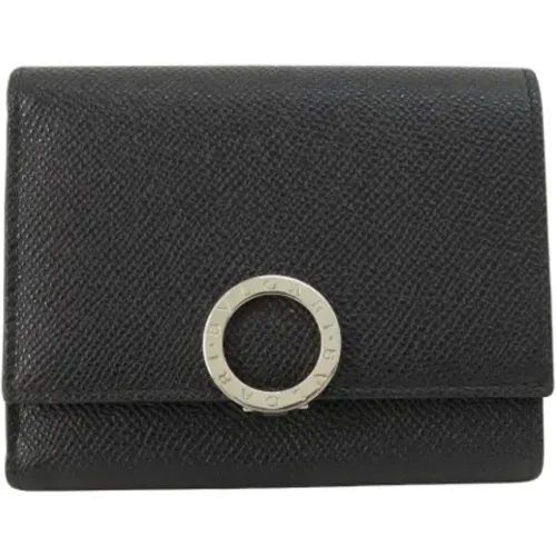 Pre-owned Wallets, female, , Size: ONE SIZE Pre-owned Leather wallets - Bvlgari Vintage - Modalova