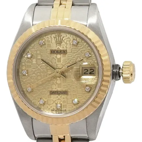 Pre-owned Metal watches , female, Sizes: ONE SIZE - Rolex Vintage - Modalova