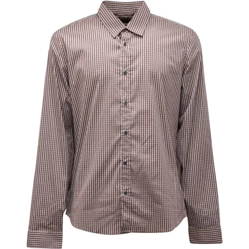 Casual Shirts, male, , Size: XL Slim Fit Italian Shirt with Automatic Buttons - Gucci - Modalova