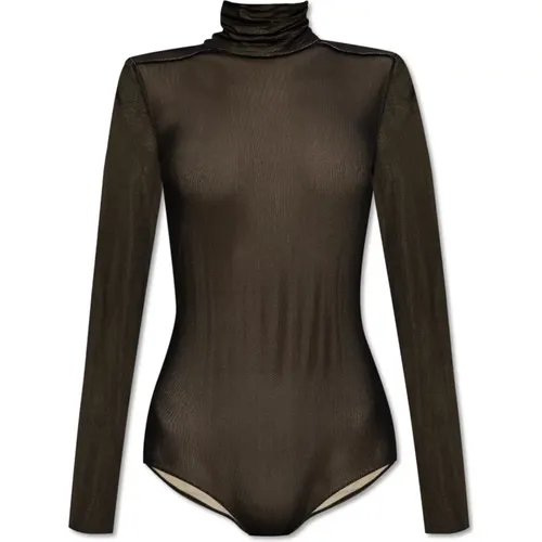 Zweilagiger Bodysuit , Damen, Größe: 2XS - Maison Margiela - Modalova