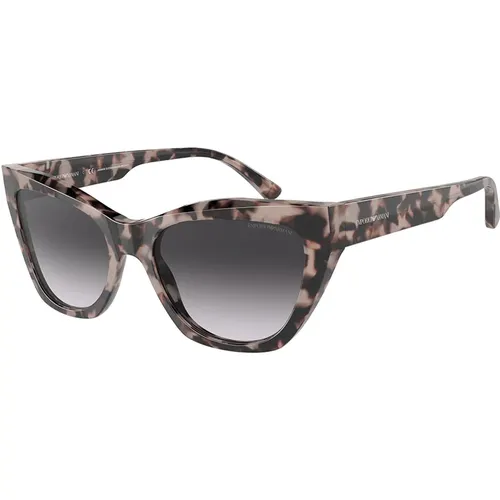 Stylish Sunglasses in Pink Havana , female, Sizes: 54 MM - Emporio Armani - Modalova