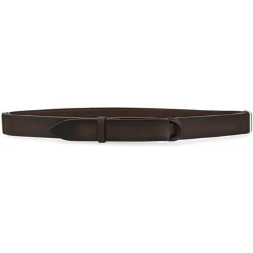 Belts, male, , Size: ONE SIZE Chevrette Nobuckle Leather Belt - Orciani - Modalova