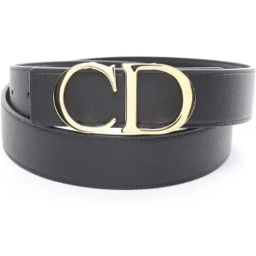 Pre-owned Belts, male, , Size: ONE SIZE Pre-owned Leather belts - Dior Vintage - Modalova