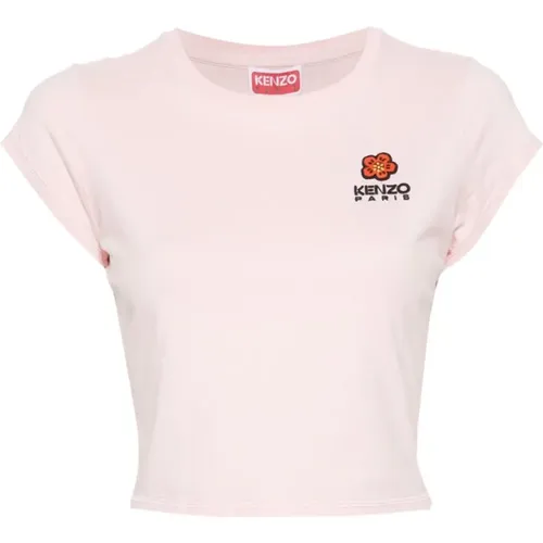 Rosa T-Shirts und Polos , Damen, Größe: XS - Kenzo - Modalova