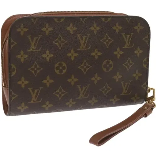 Pre-owned Canvas clutches , female, Sizes: ONE SIZE - Louis Vuitton Vintage - Modalova