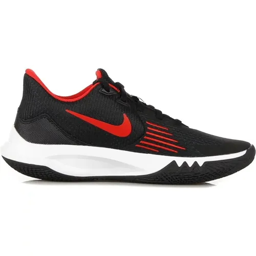 Precision V Low Sneaker /Red/White , male, Sizes: 12 UK, 2 1/2 UK, 11 UK, 13 1/2 UK, 2 UK - Nike - Modalova