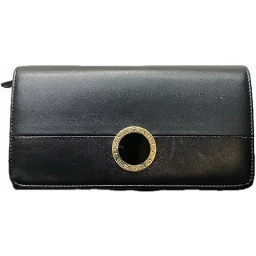 Pre-owned Wallets, female, , Size: ONE SIZE Pre-owned Leather wallets - Bvlgari Vintage - Modalova