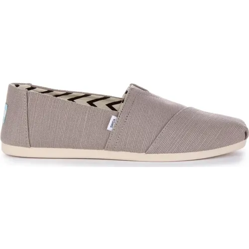 Heritage Alpargata Slip-On Trainers Grey , female, Sizes: 5 1/2 UK, 4 1/2 UK, 3 1/2 UK - TOMS - Modalova