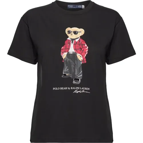 Jersey Cotton Polo Bear T-shirt , Damen, Größe: XS - Ralph Lauren - Modalova
