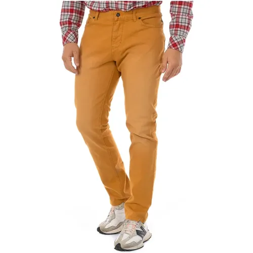 Chanted Finish Slim-Fit Trousers , male, Sizes: W33 - Napapijri - Modalova