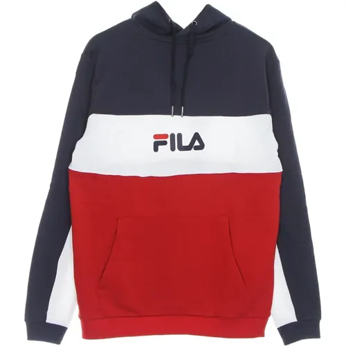 Hoodies, male, , Size: S Color Block Hooded Sweatshirt - Fila - Modalova