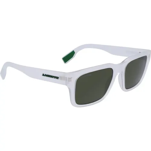 Sunglasses, male, , Size: ONE SIZE Transparent Injected Sunglasses for Men - Lacoste - Modalova