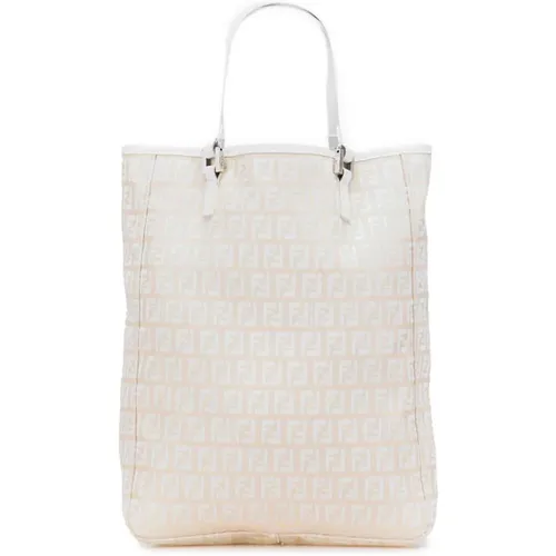 Pre-owned Tote Bags, female, , Size: ONE SIZE Pre-owned Elegant Tote Bag with Shoulder Straps - Fendi Vintage - Modalova