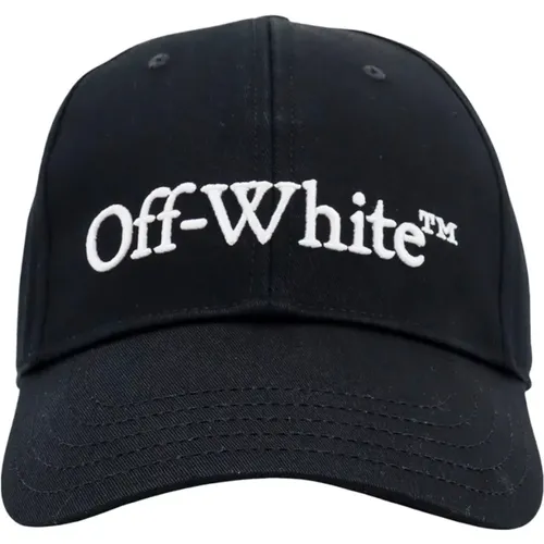 Caps, male, , Size: M Embroidered Logo Cotton Hat - Off White - Modalova