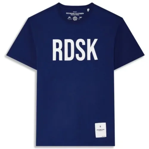 Bedrucktes Logo T-Shirt - Blau , Herren, Größe: M - Redskins - Modalova