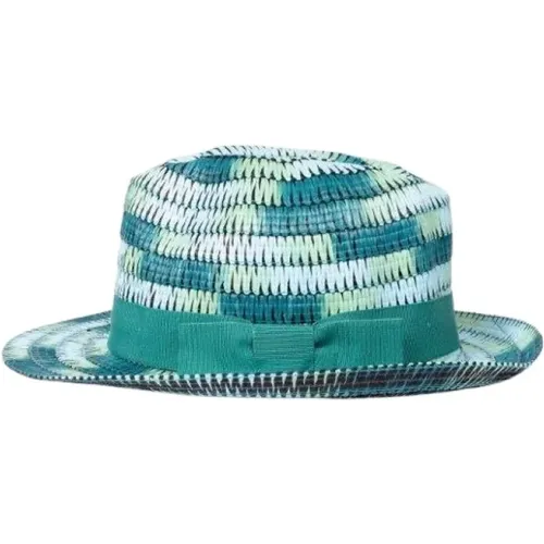 Hats, female, , Size: M Turquoise Space Dye Trilby Hat - Paul Smith - Modalova