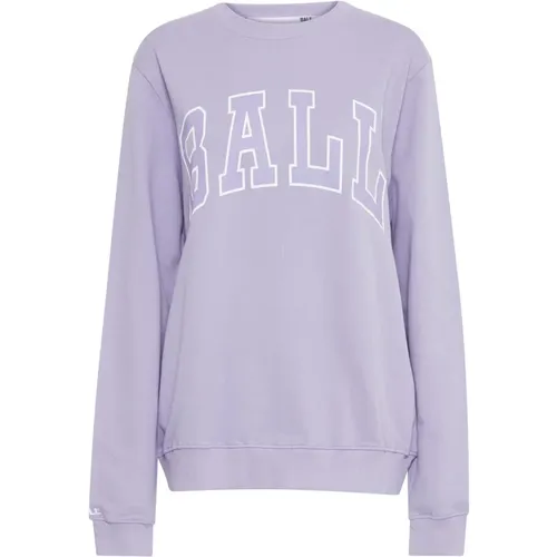 Sweatshirts, female, , Size: M Lavender Sweatshirt, Cozy & Stylish - Ball - Modalova